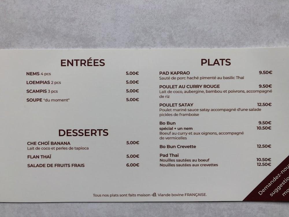 Chez Som - Menu Image 1