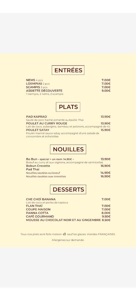 Chez Som - Menu Image 2